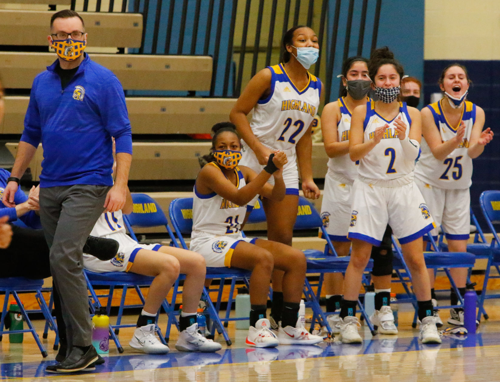 Bishop Noll at Highland girls basketball